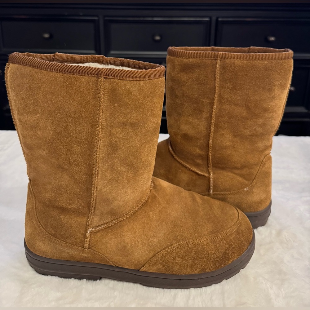 Route 66 Warm, Leather Upper, Faux Wool Lining Boots- size Men’s 9.5